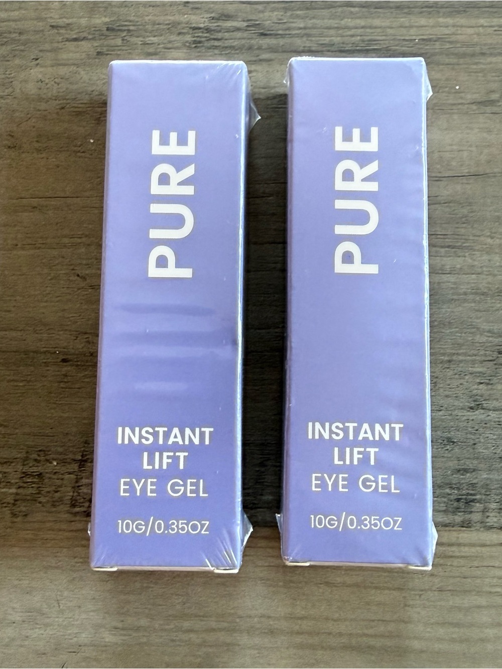 PURE Instant Lift Eye Gel – Lavender Packaging